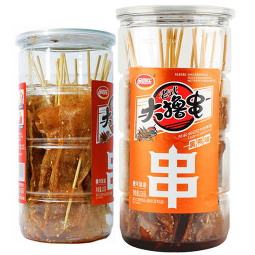 图片 余同乐 大撸串 桶装 黑鸭味 228g 豆干