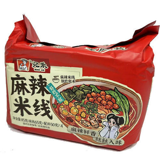 图片 四连包! 宛禾 麻辣米线 4x115g 红袋