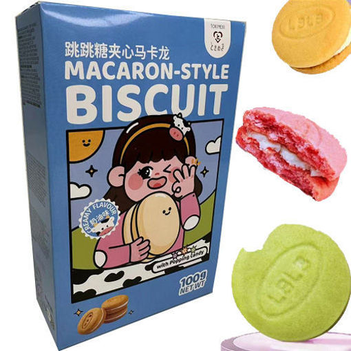 图片 Tokimeki 跳跳糖夹心马卡龙 奶油味 100g