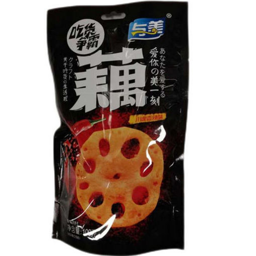 图片 与美卤藕 川魂香辣味藕片 100g 