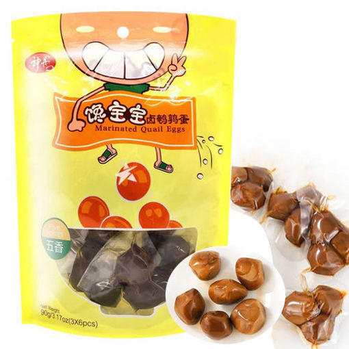 图片 神丹 卤鹌鹑蛋 卤香味 90g 内含小包装