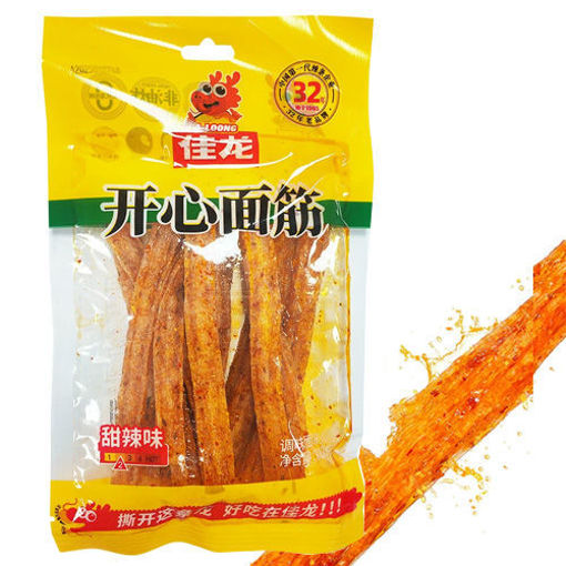 图片 佳龙 开心面筋 甜辣味 112g 